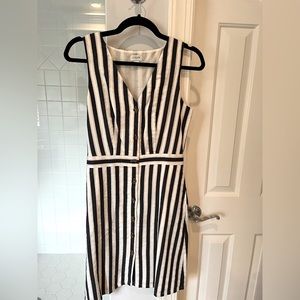 Navy/Tan Striped J. Crew dress - Size 0
